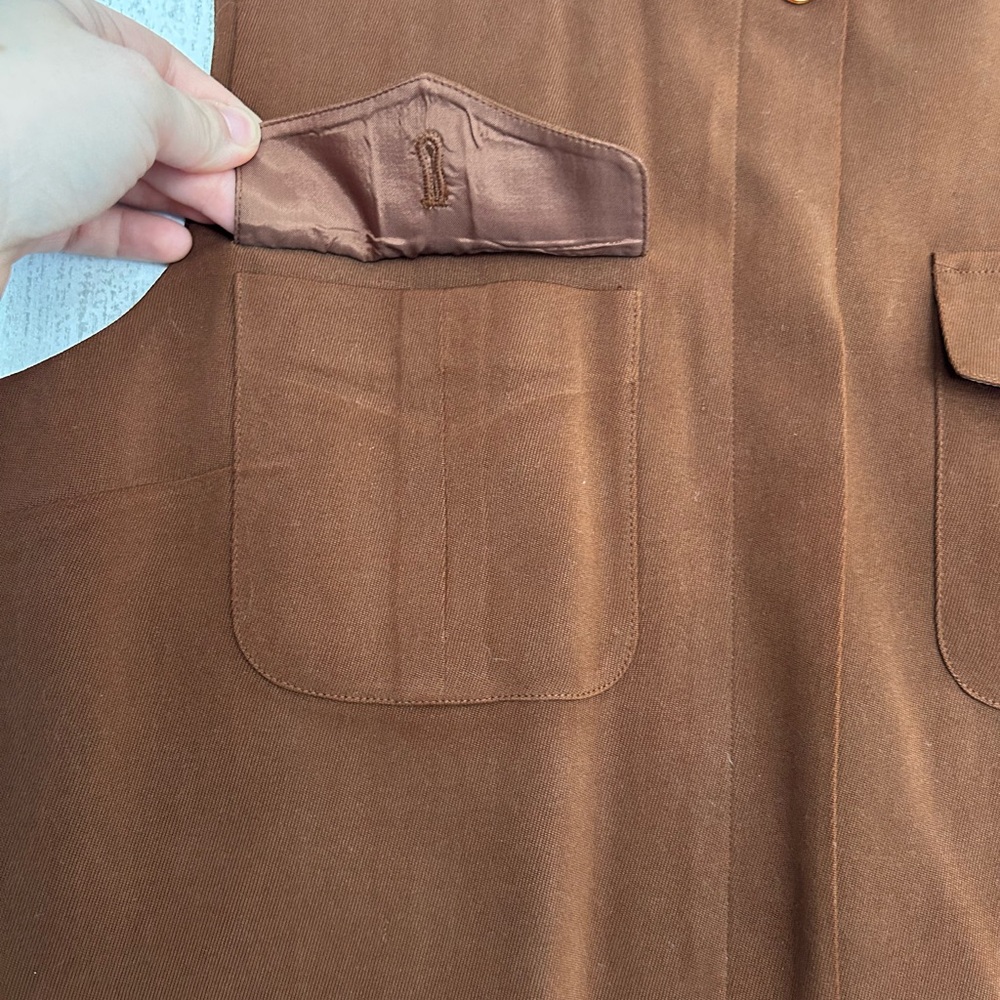 Anne Taylor Loft Brown Sleeveless Vest - Picture 5 of 5